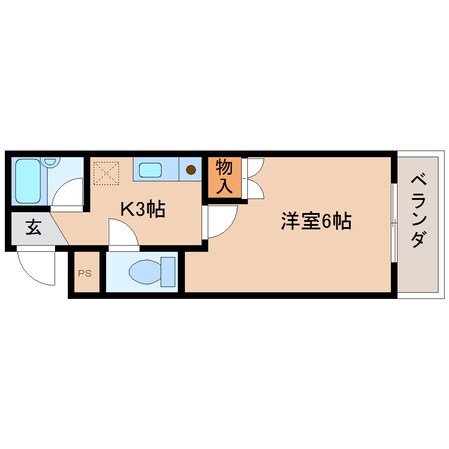 奈良駅 徒歩9分 2階の物件間取画像